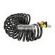 SPIRAL BRAKE HOSE WITH TWO ADAPTERS